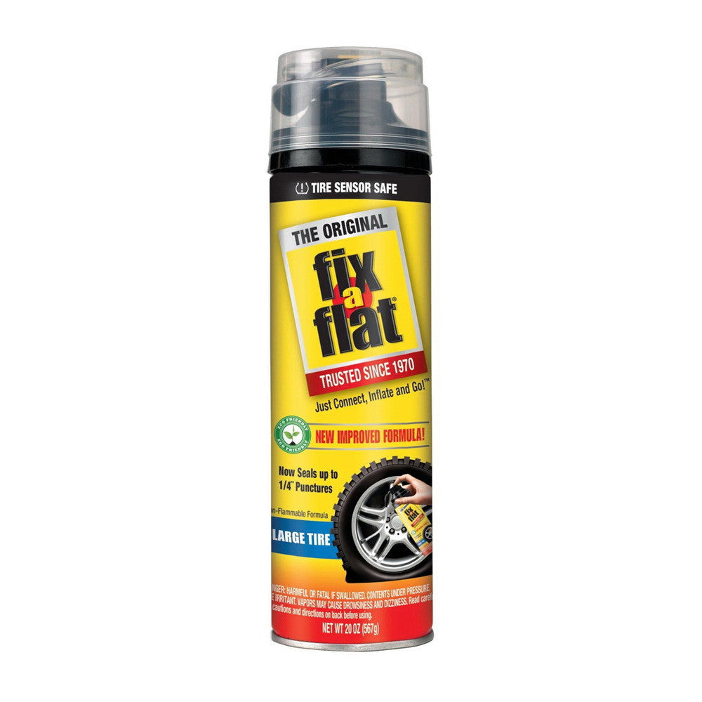 Fix-A-Flat Eco-friendly Aerosol Tire Inflator, Standard Tires, 16 Oz